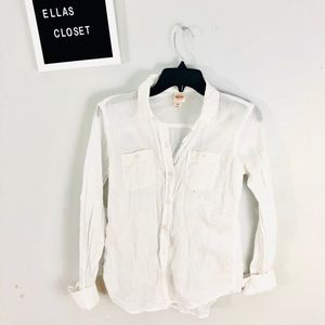Mossimo White Button-down